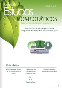 REVISTA DE ESTUDOS HOMEOPATICOS | Ano 8 | nº23 | Dezembro 2024
