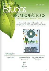 REVISTA DE ESTUDOS HOMEOPATICOS | Ano 8 | nº21 | Abril 2024
