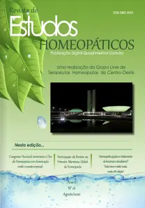REVISTA DE ESTUDOS HOMEOPATICOS | Ano 6 | nº16 | Agosto 2022