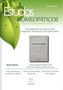 REVISTA DE ESTUDOS HOMEOPATICOS | Ano 10 | nº27 | Abril 2026