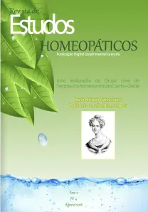 REVISTA DE ESTUDOS HOMEOPATICOS | Ano 2 | nº4 | Agosto 2018