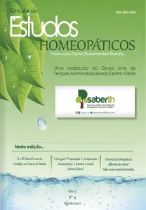 REVISTA DE ESTUDOS HOMEOPATICOS | Ano 5 | nº13 | Agosto 2021